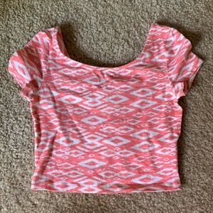 H&M crop top, size XS color pink